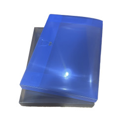 Caja plástica transparente de 2,5 cms