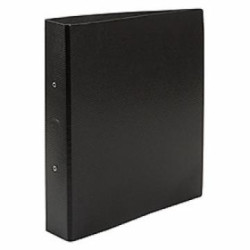 Carpeta 2 anillos de fibra negra Oficio Carpeta 2 anillos de fibra negra Oficio