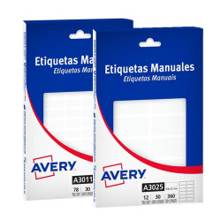 Etiquetas Avery N° 3012 Etiquetas Avery N° 3012