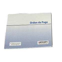 Talonario Orden de Pago Artcopy Talonario Orden de Pago Artcopy