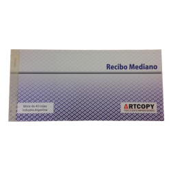 Talonario Recibos Artcopy mediano Talonario Recibos Artcopy mediano