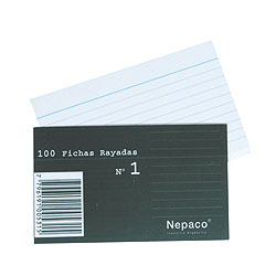 Fichas Rayadas Nepaco N° 1 Fichas Rayadas Nepaco N° 1