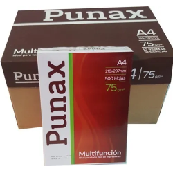 Resma Punax multifunción A4 75grs - Caja x 10 Resma Punax multifunción A4 75grs - Caja x 10