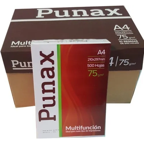 Resma Punax multifunción A4 75grs - Caja x 10