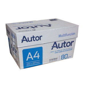 Resma Ledesma Autor A4 80grs x10